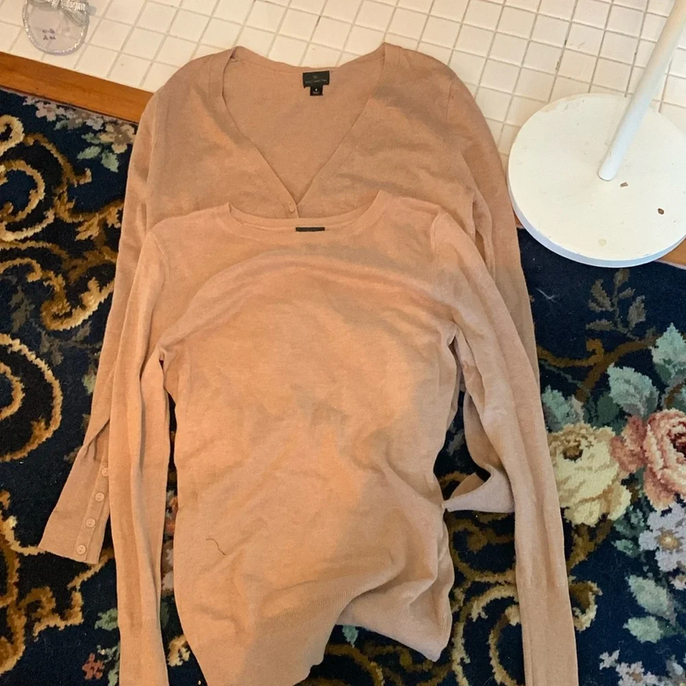 Worthington cotton rayon and  nylon twin set.‎ Worn a few times.